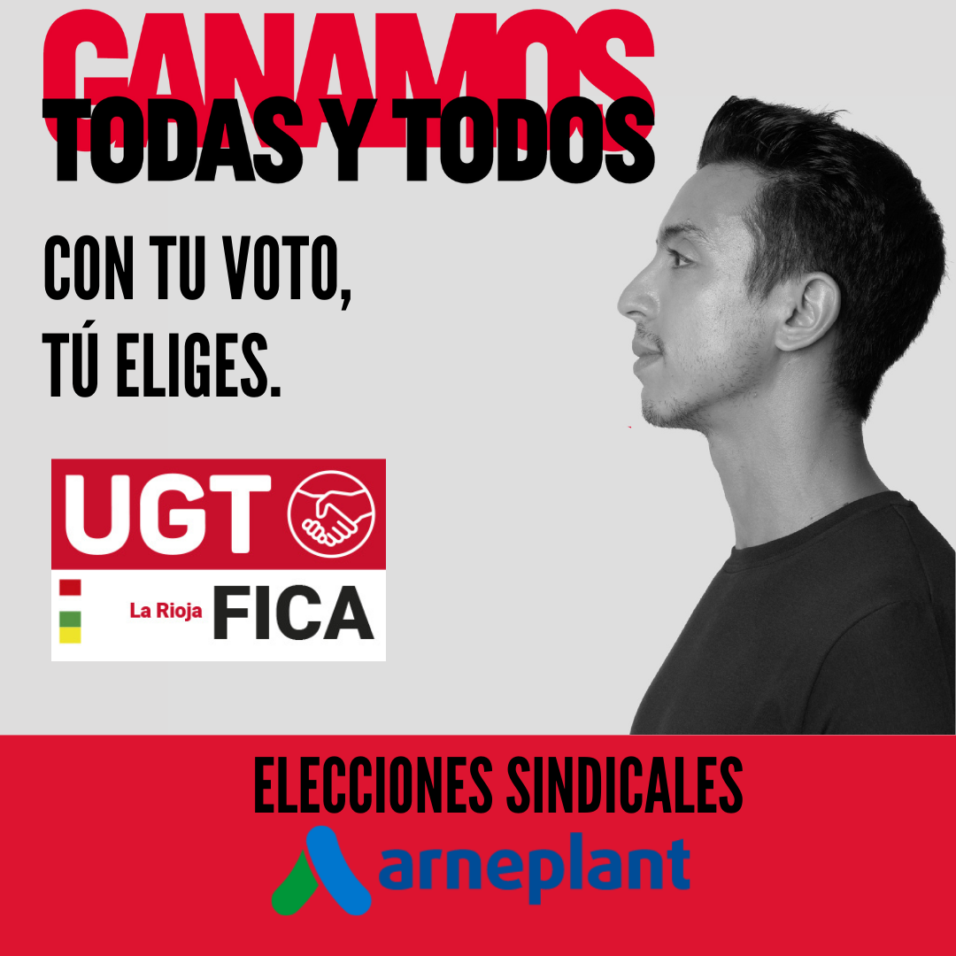 UGT-FICA La Rioja gana las elecciones en la empresa “Arneplant”, dedicada a la fabricación de plantillas