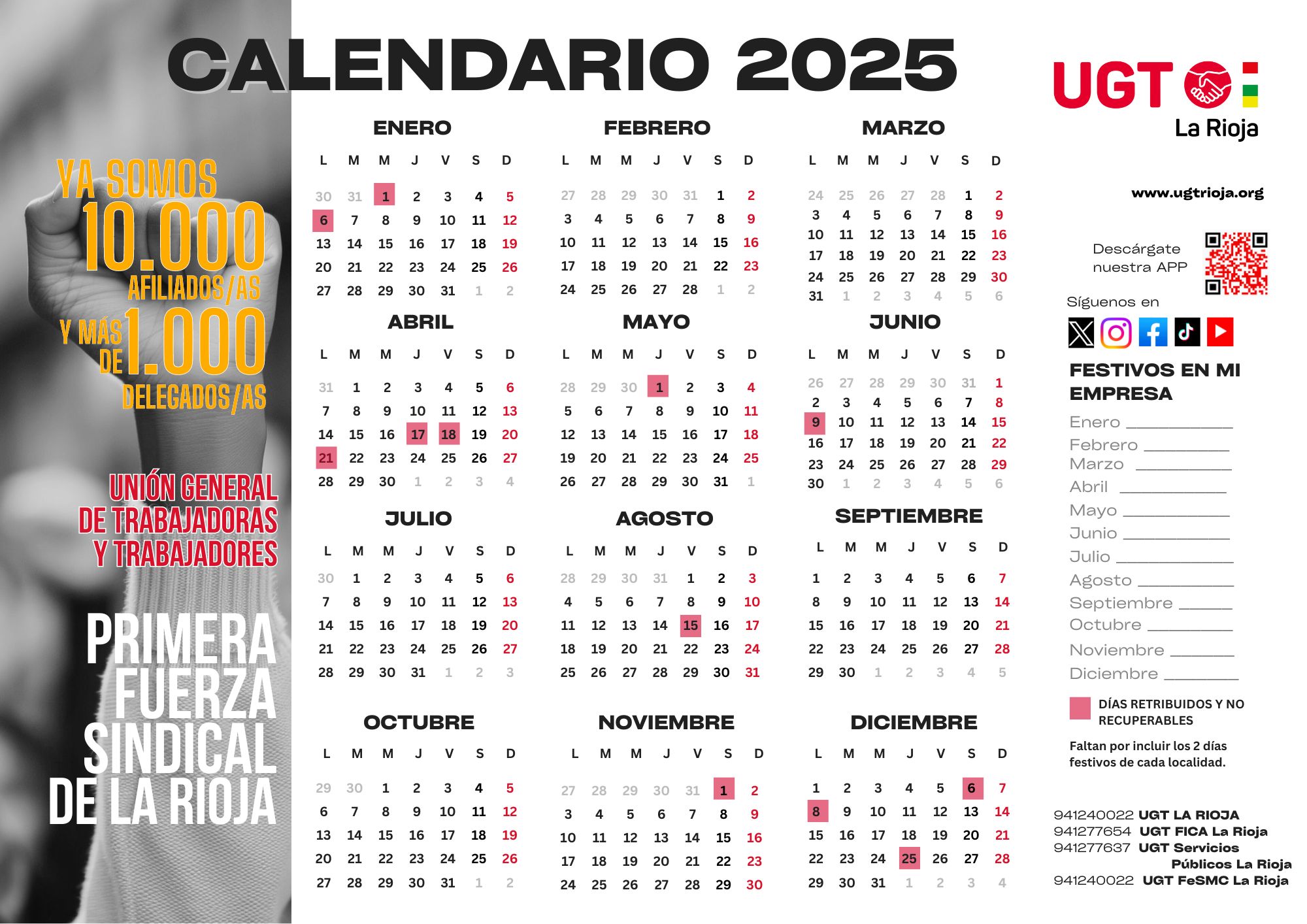 Calendario laboral 2025