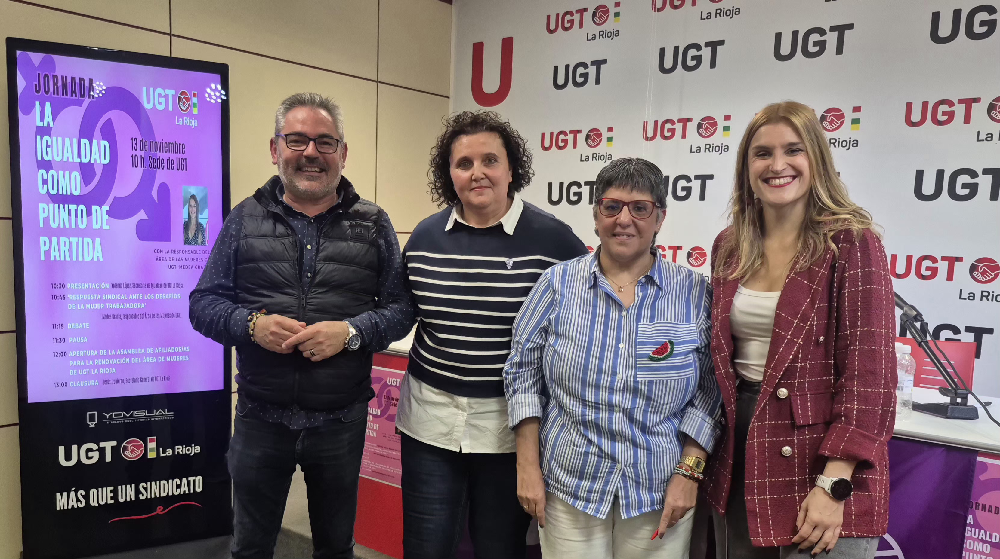 Jesús Izquierdo, Yolanda López, Raquel Ojeda y Medea Gracia