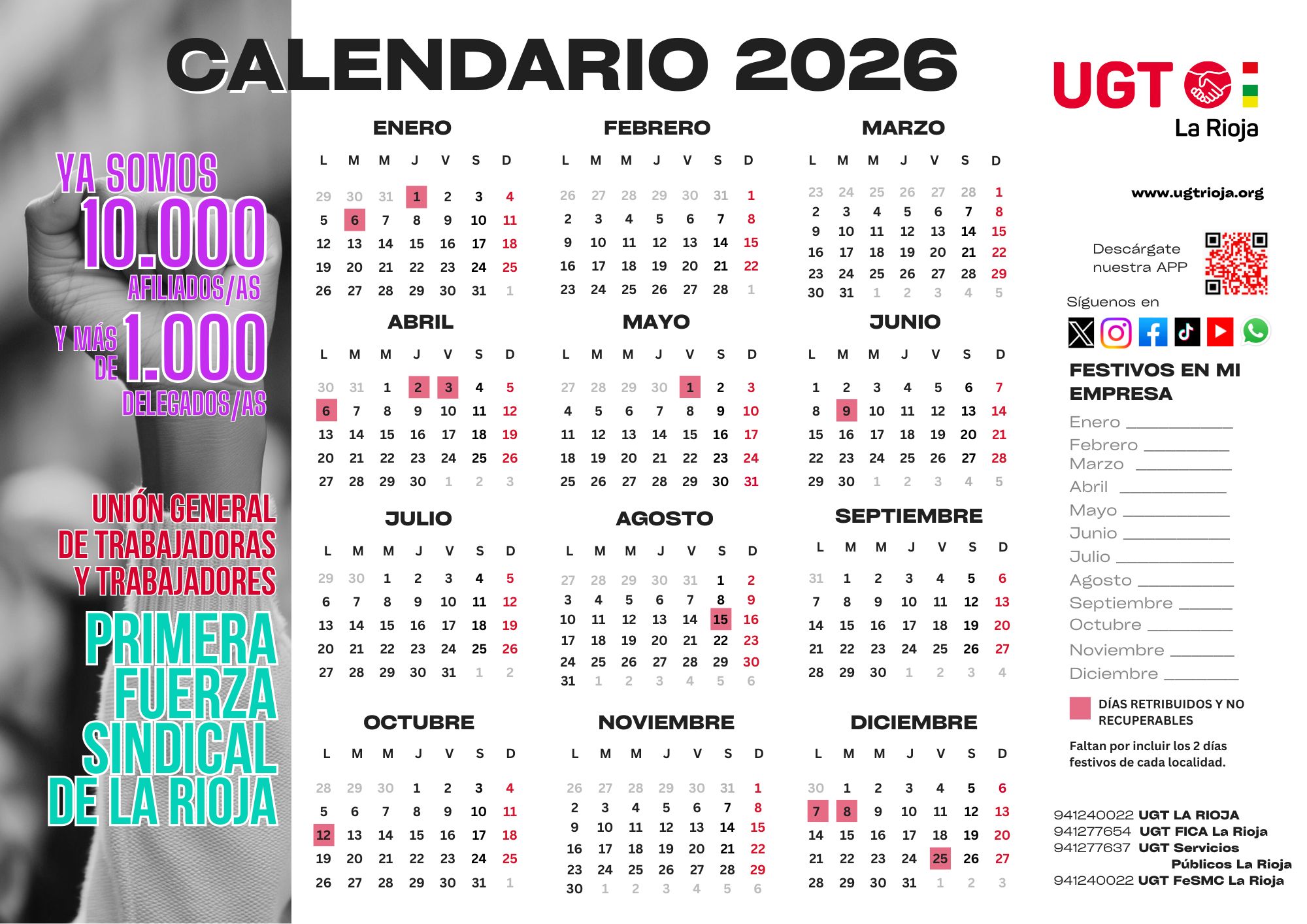 Imagen del calendario