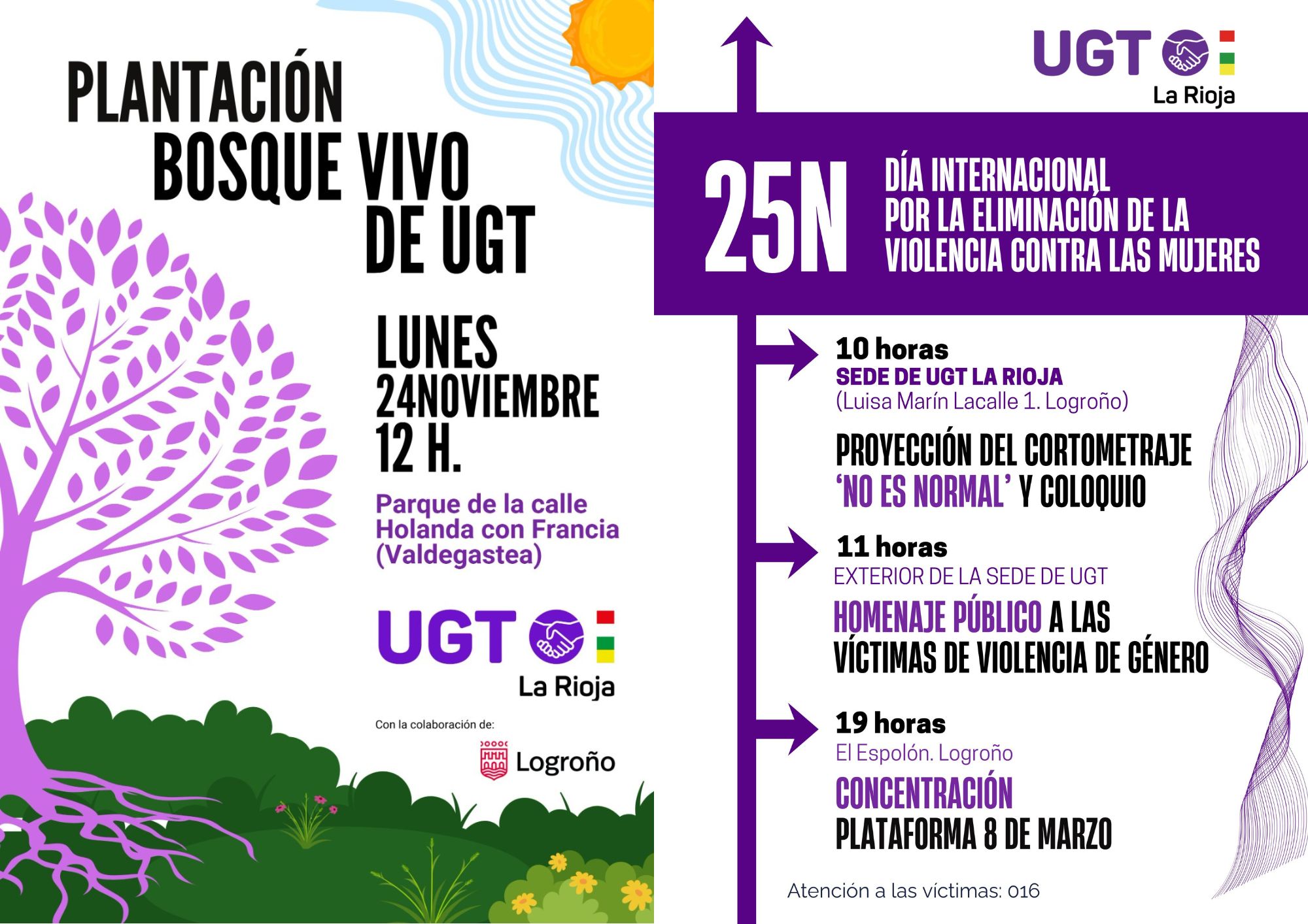 Imagen de los actos del 25N