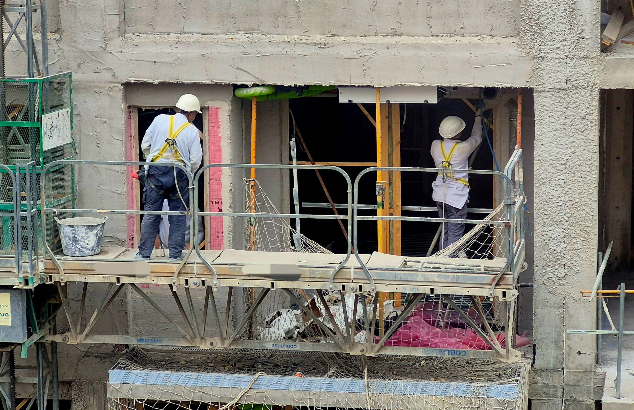 Dos trabajadores de construcción en La Rioja