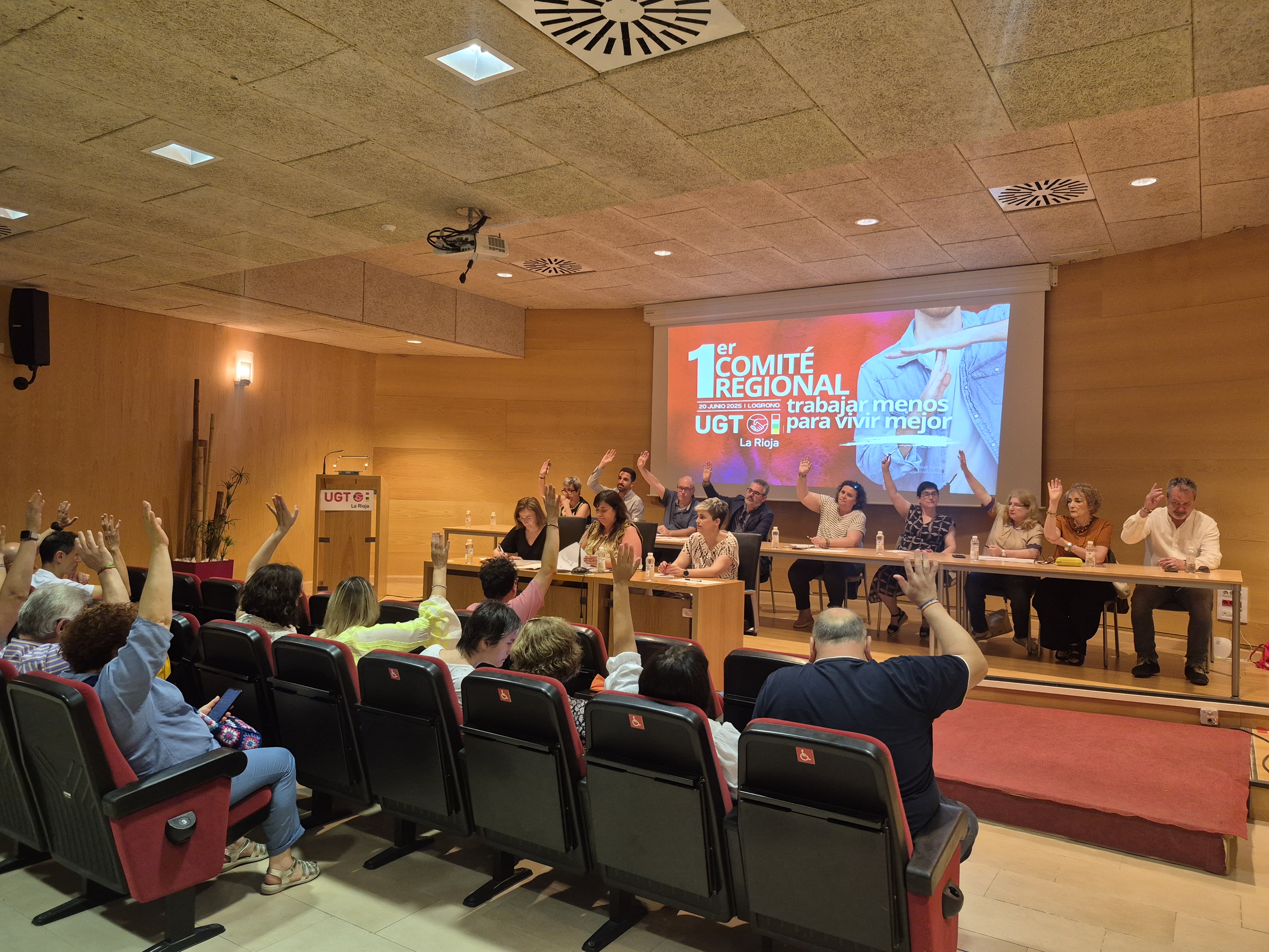 Imagen de una votación del Comité